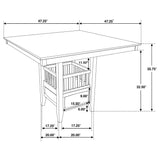 Jaden 5-Piece Square Counter Height Dining Set, Espresso