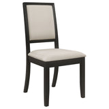 Louise 5-Piece Rectangular Dining Set in Black