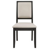 Louise 5-Piece Rectangular Dining Set in Black