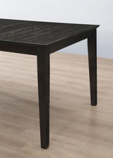 Louise 5-Piece Rectangular Dining Set in Black