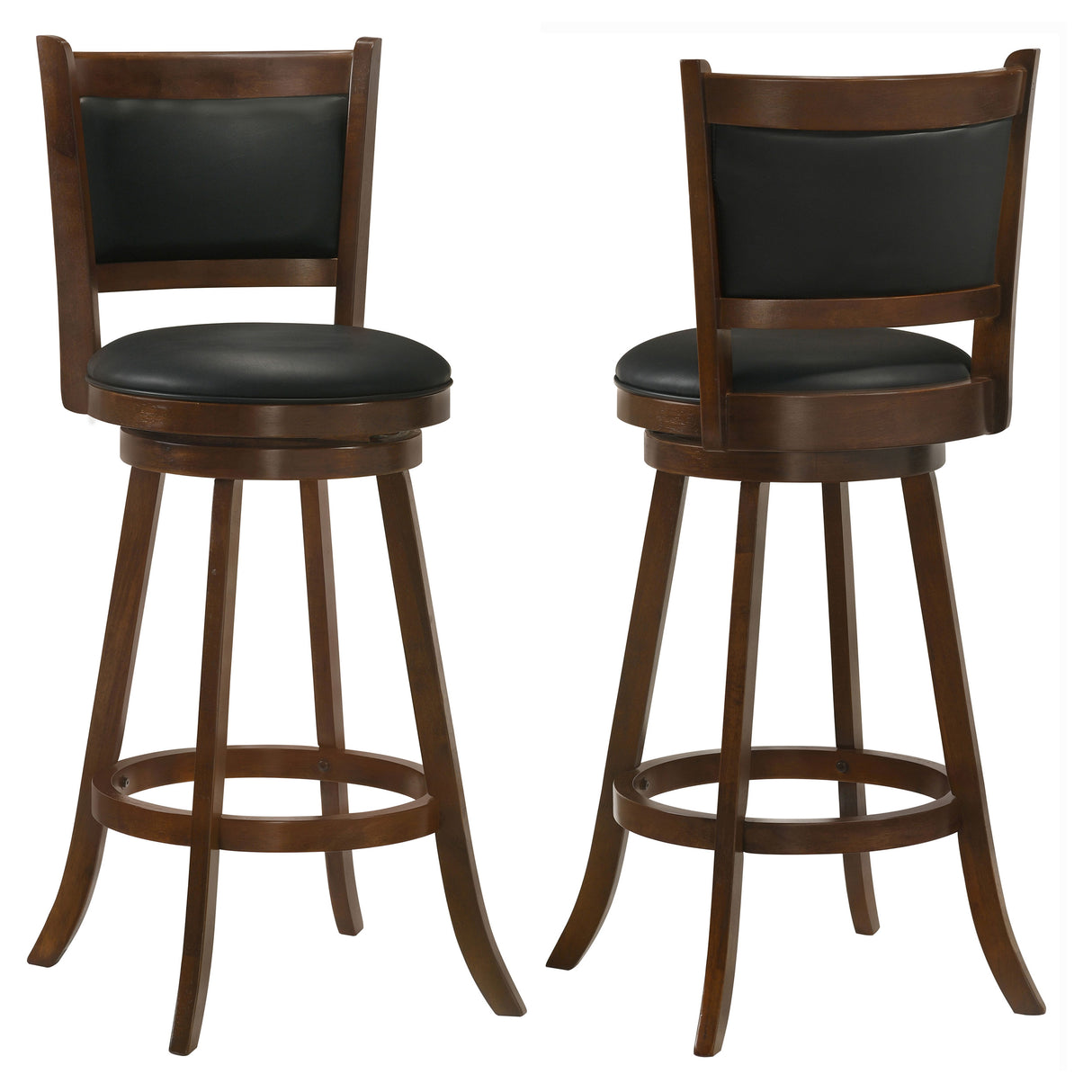 Broxton Upholstered Swivel Bar Chair Chestnut - Set of 2