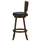 Broxton Upholstered Swivel Bar Chair Chestnut - Set of 2