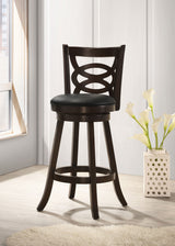 Calecita Wood Swivel Bar Chair Cappuccino - Set of 2