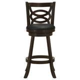 Calecita Wood Swivel Bar Chair Cappuccino - Set of 2