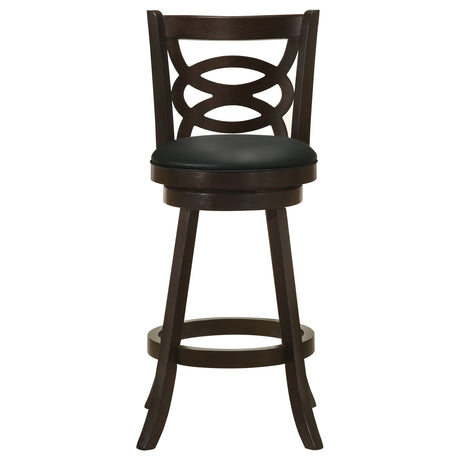 Calecita Wood Swivel Bar Chair Cappuccino - Set of 2