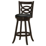 Calecita Wood Swivel Bar Chair Cappuccino - Set of 2