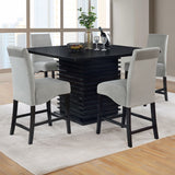 Stanton 5-Piece Counter Height Dining Set - Black