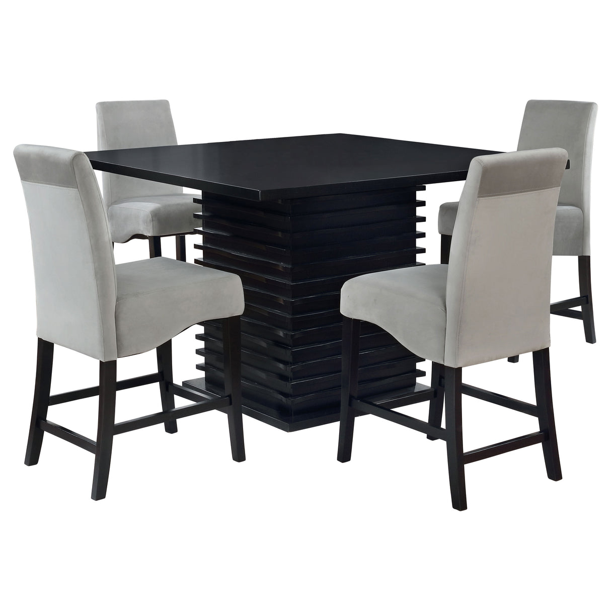 Stanton 5-Piece Counter Height Dining Set - Black