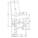 Stanton 5-Piece Counter Height Dining Set - Black