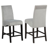 Stanton Grey Velvet Counter Chair Set of 2