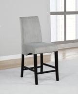 Stanton Grey Velvet Counter Chair Set of 2