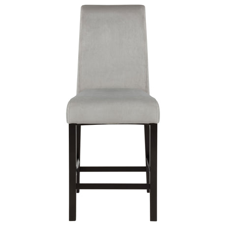 Stanton Grey Velvet Counter Chair Set of 2