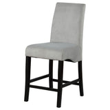 Stanton Grey Velvet Counter Chair Set of 2