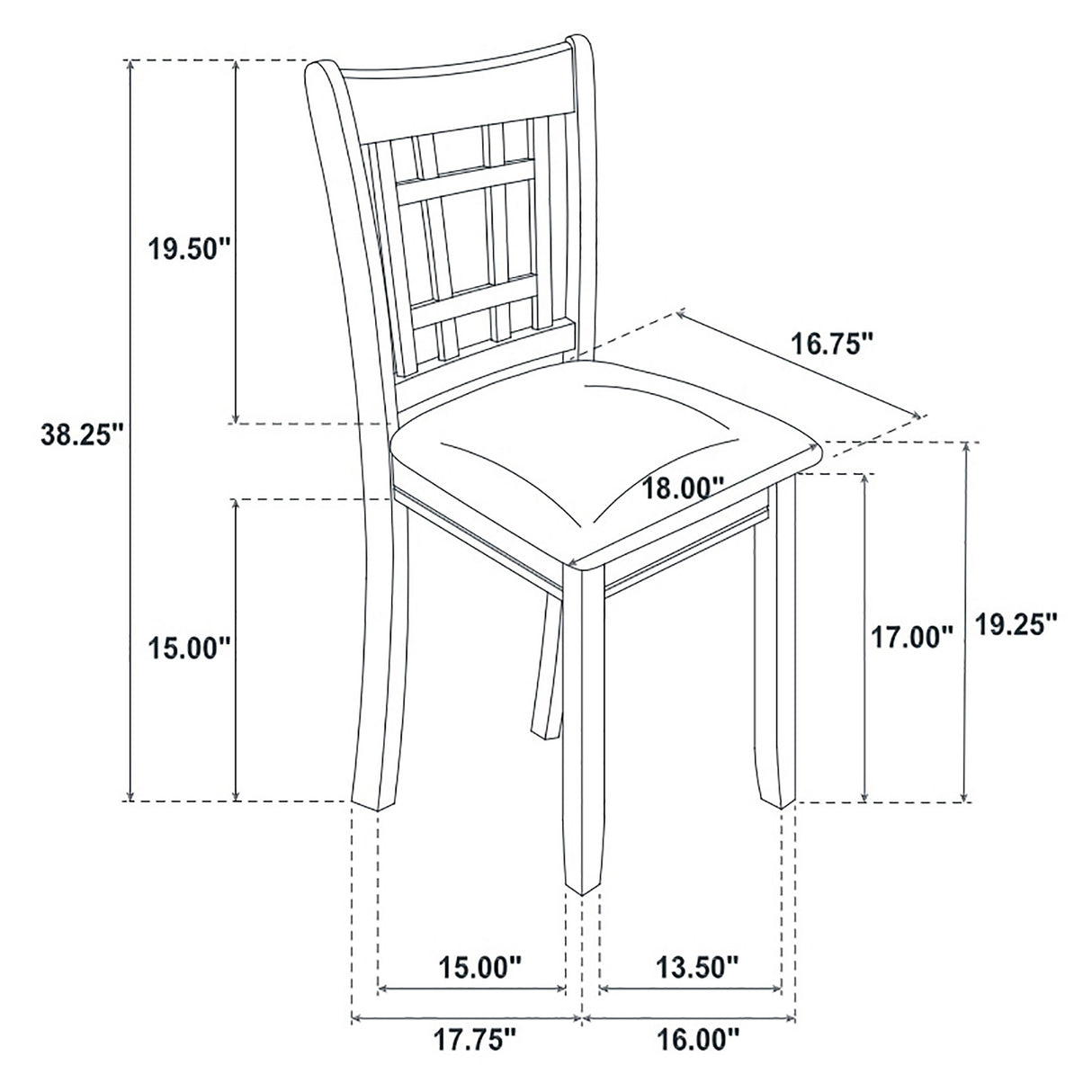 Lavon 5-Piece Oval Extension Dining Set, Espresso