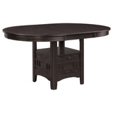 Lavon Oval 60-inch Wood Extension Dining Table Espresso