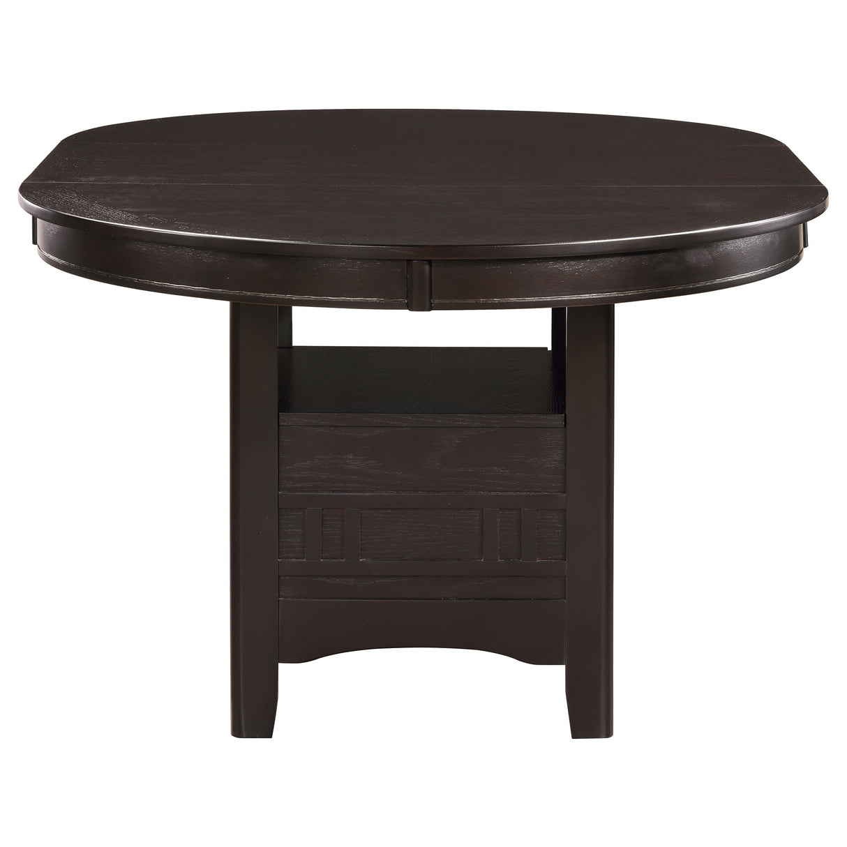 Lavon Oval 60-inch Wood Extension Dining Table Espresso