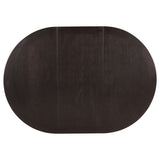Lavon Oval 60-inch Wood Extension Dining Table Espresso