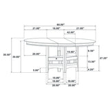 Lavon Oval 60-inch Wood Extension Dining Table Espresso
