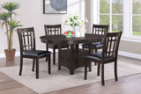 Lavon Oval 60-inch Wood Extension Dining Table Espresso