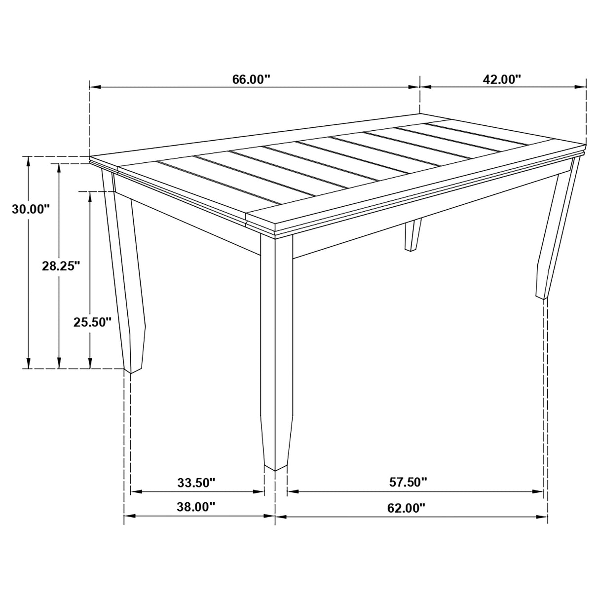 Dalila 5-Piece Dining Set with Cappuccino Finish