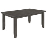 Dalila 5-Piece Rectangular Dining Table Set, Dark Grey