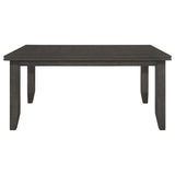 Dalila 5-Piece Rectangular Dining Table Set, Dark Grey