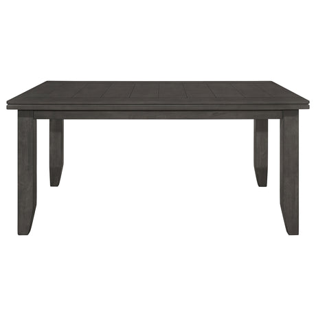 Dalila 5-Piece Rectangular Dining Table Set, Dark Grey