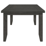 Dalila 5-Piece Rectangular Dining Table Set, Dark Grey