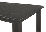 Dalila 5-Piece Rectangular Dining Table Set, Dark Grey