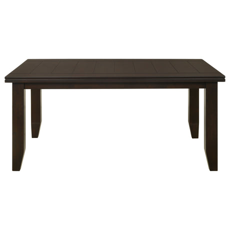 Dalila Rectangular 66-inch Wood Dining Table, Cappuccino