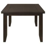 Dalila Rectangular 66-inch Wood Dining Table, Cappuccino