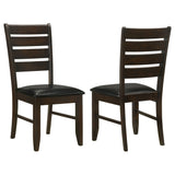 Dalila Wood Dining Side Chair Cappuccino - Set of 2