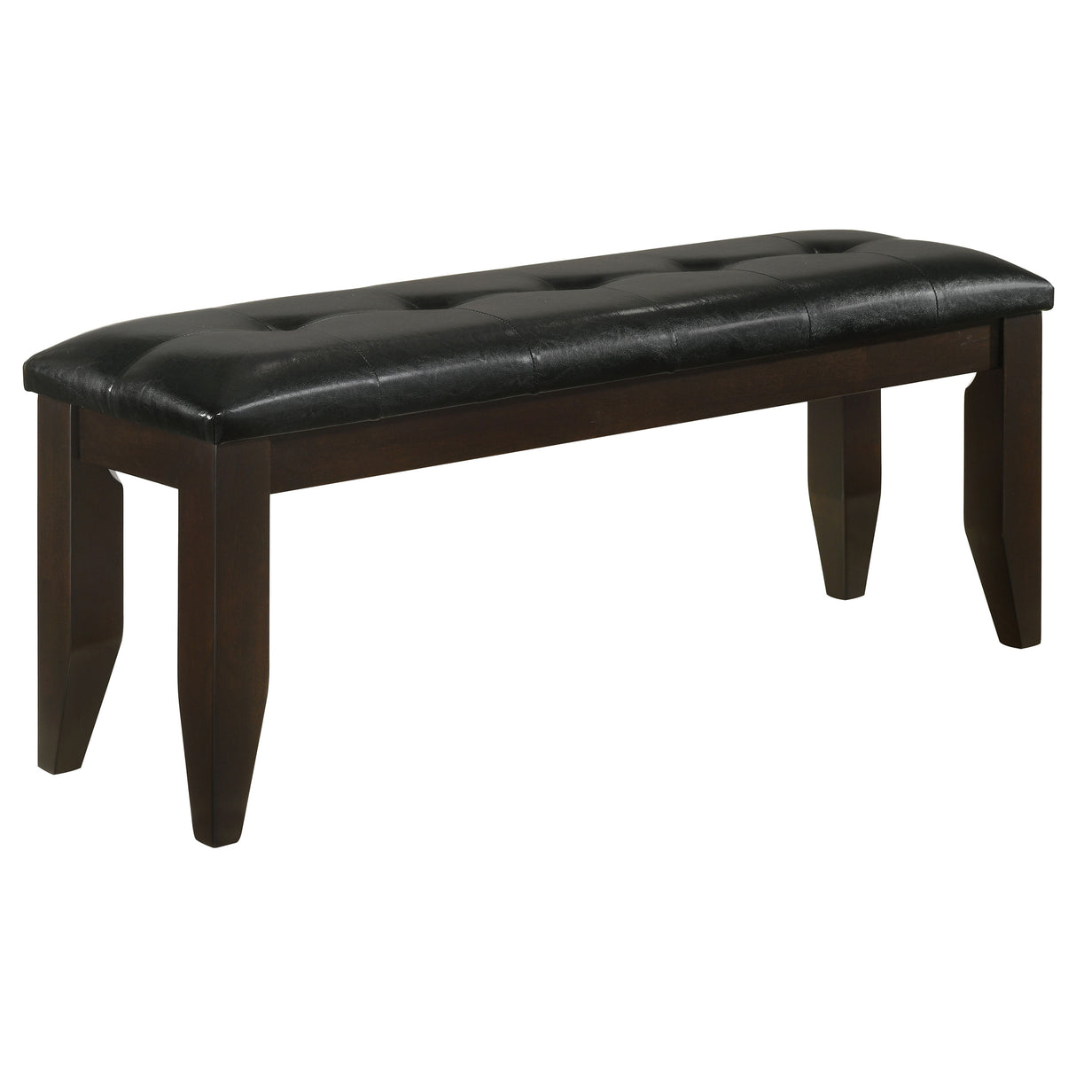 Dalila Leatherette Upholstered Dining Bench Cappuccino