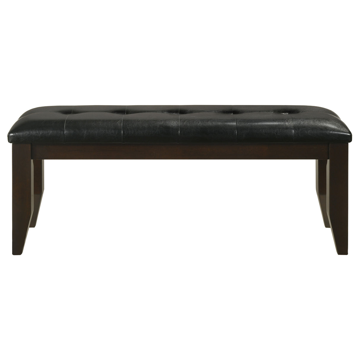 Dalila Leatherette Upholstered Dining Bench Cappuccino