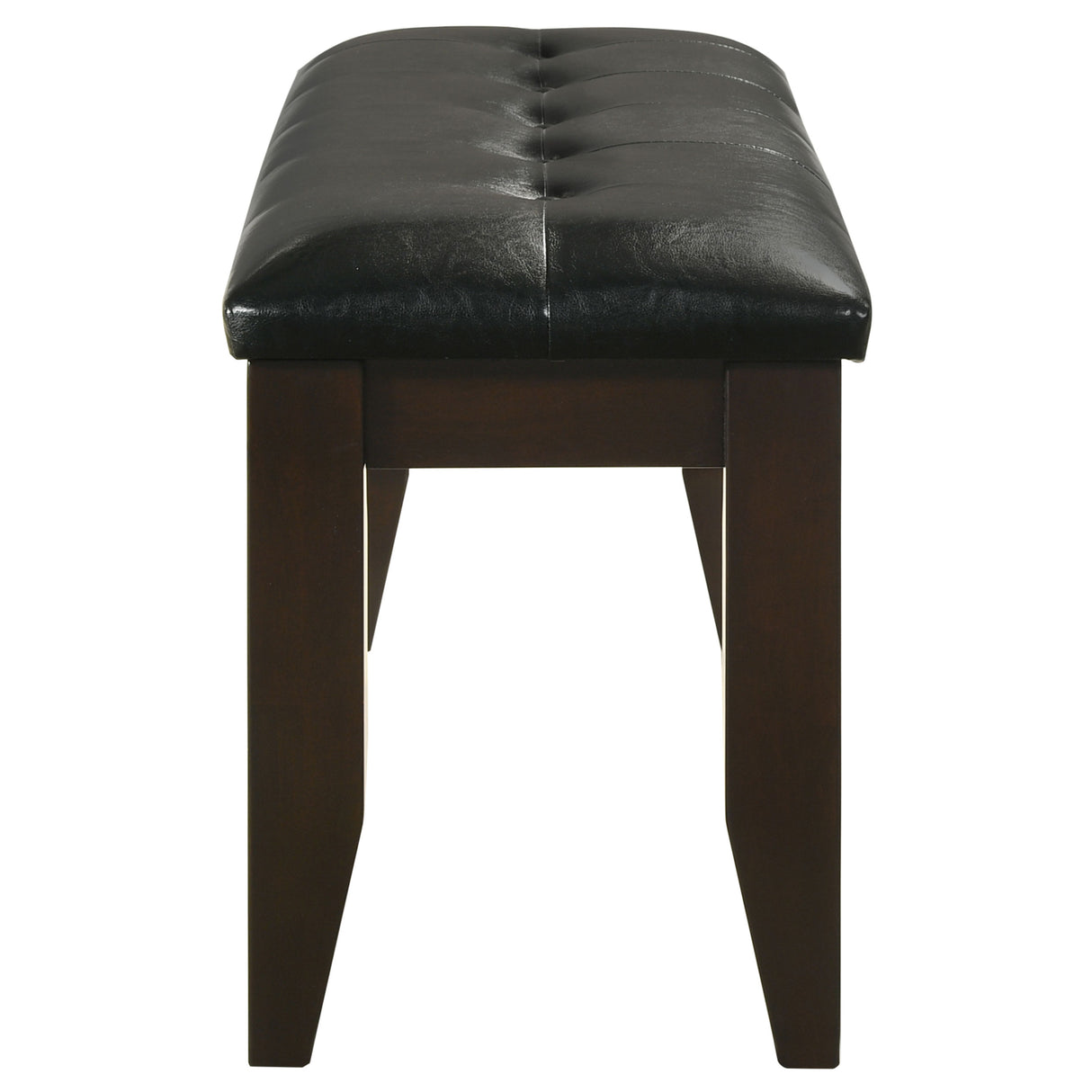 Dalila Leatherette Upholstered Dining Bench Cappuccino