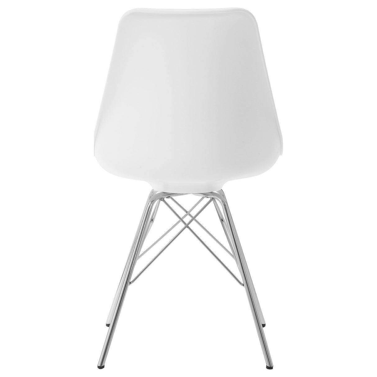 Juniper White Polypropylene Dining Side Chairs, Set of 2