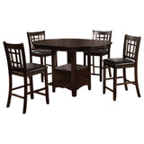 Lavon 5-Piece Oval Counter Height Dining Set, Espresso