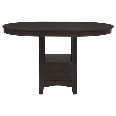 Lavon 5-Piece Oval Counter Height Dining Set, Espresso