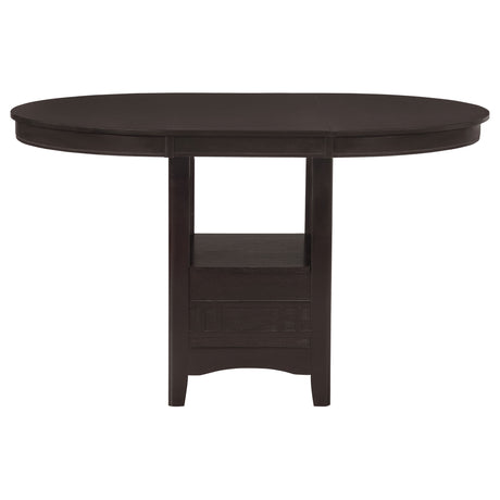 Lavon Oval Counter Height Dining Table - Espresso