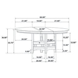 Lavon Oval Counter Height Dining Table - Espresso