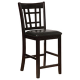 Lavon Wood Counter Height Dining Chair Black/Espresso (Set of 2)