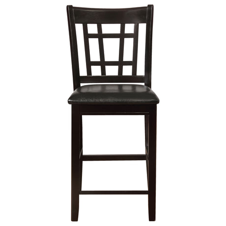 Lavon Wood Counter Height Dining Chair Black/Espresso (Set of 2)