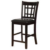 Lavon Wood Counter Height Dining Chair Black/Espresso (Set of 2)