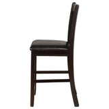 Lavon Wood Counter Height Dining Chair Black/Espresso (Set of 2)