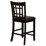 Lavon Wood Counter Height Dining Chair Black/Espresso (Set of 2)