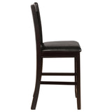 Lavon Wood Counter Height Dining Chair Black/Espresso (Set of 2)