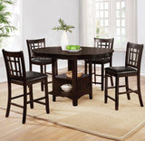 Lavon Wood Counter Height Dining Chair Black/Espresso (Set of 2)