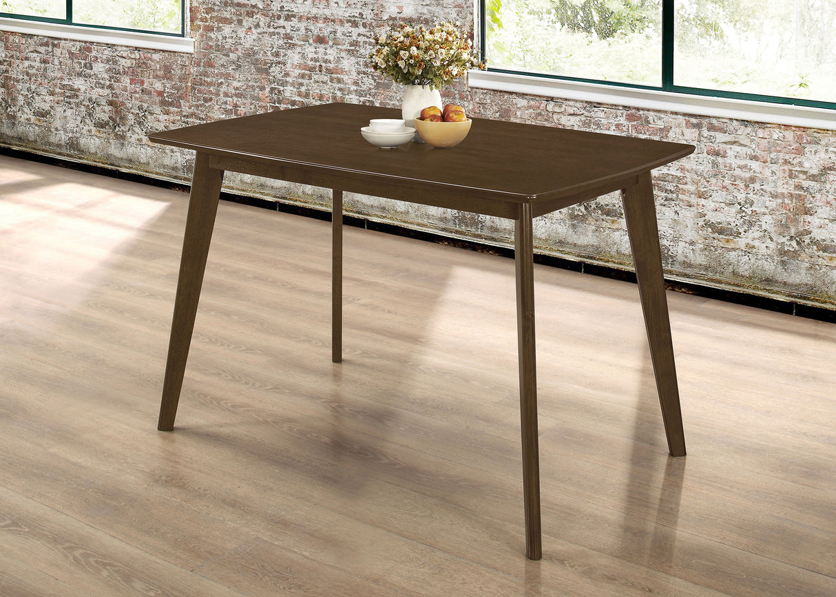Kersey Rectangular 47-Inch Wood Dining Table, Chestnut