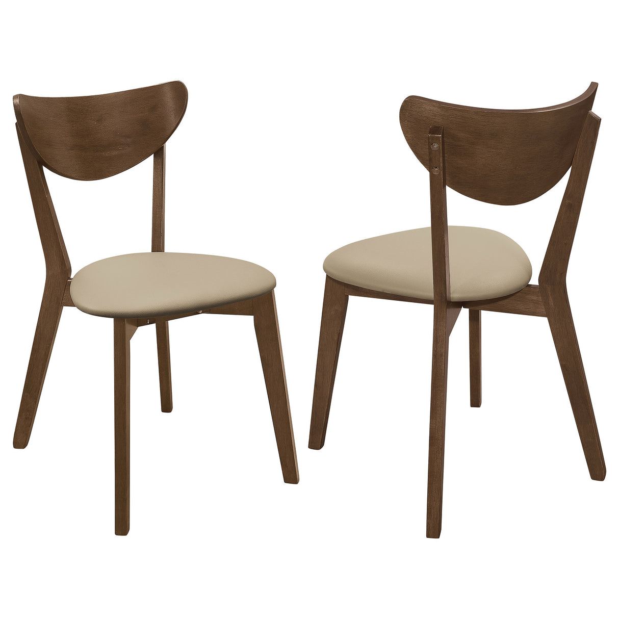 Kersey Wood Dining Side Chair Chestnut Set of 2