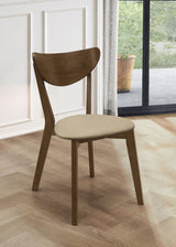 Kersey Wood Dining Side Chair Chestnut Set of 2